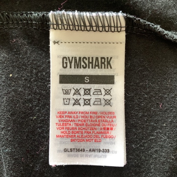 Gymshark Logo Tee Black Small Women's - Picture 5 of 6